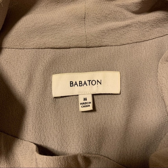 Babaton Gray Drape Front Asymmetrical Zip Lightweight Jacket - Picture 12 of 14